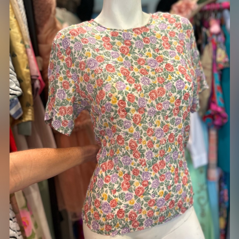 80s Floral Short Set - Picture 4 of 16
